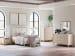 Cadmori - Two-tone - 8 Pc. - Dresser, Mirror, Chest, Full Upholstered Panel Bed, 2 Nightstands