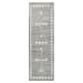 Mirage - 2.6' x 8' Indoor/Outdoor Rug - Oasis Gray Multi