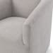 Vernon - Upholstered Swivel Chair - Elite Gray
