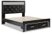 Kaydell - Black - Queen Upholstered Panel Storage Platform Bed