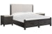 Plum Creek - California King Upholstered Panel Storage Bed With 2 Nightstands - Ravenwood Black / White