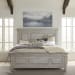 Heartland - Queen Panel Bed (Raised Panels Headboard / Footboard) - White