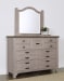 Bungalow - Master Arched Mirror - Dover Grey Two Tone