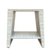 Rosen - Outdoor Concrete Rectangle End Table - Travertine