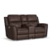 Henry - Power Reclining Loveseat With Console & Power Headrests & Lumbar - Burnt Umber