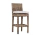Havana - Barstool, With Self Welt - Canvas Flax / Dark Brown
