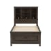 Thornwood Hills - 3 Piece Bedroom Set (Twin Bookcase Bed, Dresser & Mirror) - Dark Brown