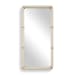 Cyprus - Leather Mirror - White