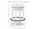 Valebeck - White / Black - UPH Swivel Stool