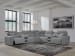 Modmax II - 7-Piece Power Reclining Sectional With 2 Audio Consoles - Salt And Pepper