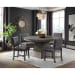 Collins - With 2 Leaves 5 Piece Dining Set Table & Four Chairs - Gray