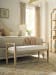 Sunday Morning - Copley Leather Bench - Weathered Oak