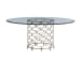 Laurel Canyon - Bollinger Round Dining Table With 72 Inch Glass Top