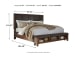 Ralene - Medium Brown - Queen Upholstered Panel Bed