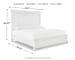 Kanwyn - Queen Panel Bed - Whitewash