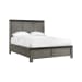 Wade - Queen Panel 6 Piece Bedroom Set - Black Finish