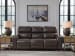 Crossplex - Power Reclining Sofa With Adjustable Headrest - Smoke
