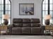 Crossplex - Smoke - Power Recline Sofa With Adjustable Headrest