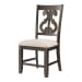 Stone - Round 7 Piece Dining Set, Round Table & 6 Chairs - Smokey Walnut