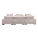 Tumble - Classic L Modular Sectional - White