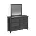 Hampton Kids - Dresser And Mirror Set - Charcoal