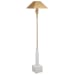 Telescope - Floor Lamp - White Marble/Brass