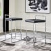 Madanere - Black / Chrome Finish - Tall UPH Stool (Set of 2)