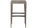 Cohesion Program - Milo Leather Backless Barstool - Dark Brown