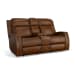 Mustang - Power Loveseat With Console With Power Headrest - Rust
