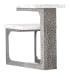 Melange - Georgie Side Table - Pearl Silver