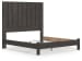 Fraluna - King Panel Bed - Charcoal