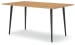 Gretlynn - Black / Natural - Rectangular Dining Room Table