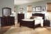 Hamilton/Franklin Panel Bed with Storage Footboard Merlot Queen