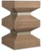 Sonnet - Square End Table - Dark Gray