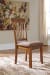 Berringer - Rustic Brown - 5 Pc. - Rectangular Dining Room Table, 4 Upholstered Side Chairs