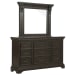 Caldwell - Dresser/Mirror - Brown