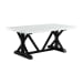 Tuscany - 70" Marble Standard Height Rectangular Dining Table - White