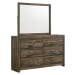 Bailey - King Bookcase Panel 4 Piece Bedroom Set With Bluetooth - Walnut
