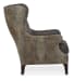 Club Chair With Faux Croc - Black