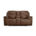 Fenwick - Power Reclining Loveseat With Console & Power Headrests - Cognac