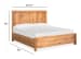 Laramie - Complete Queen Panel Bed - Honey Wheat