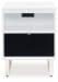 Gardoni - Chair Side End Table - White / Black