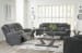 Frohn - Graphite - 3 Pc. - Reclining Sofa, Reclining Loveseat With Console, Rocker Recliner