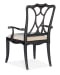 Charleston - Upholstered Seat Arm Chair (Set of 2) - Black