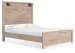 Senniberg - Light Brown/white - Queen Panel Bed
