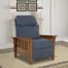 Mission - Push Thru The Arm Recliner - Indigo Blue