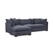 Audrey - Upholstered Sofa Chaise - Rise Navy