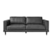 Hampton - Sofa - Fiero Charcoal (Top Grain / Pvc)