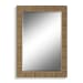 Textured Wrap Mirror - Natural