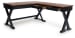 Wildenauer - Brown / Black - Home Office Desk And Return